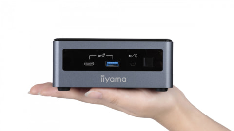 ユニットコム、手のひらサイズパソコンを発売。Wi-Fi 6/Thunderbolt 3