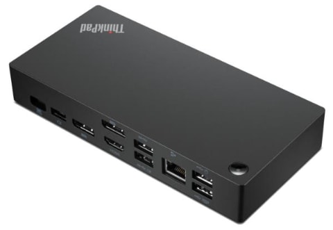 レノボ、3画面出力/100W給電対応のType-Cドッキングステーション - PC