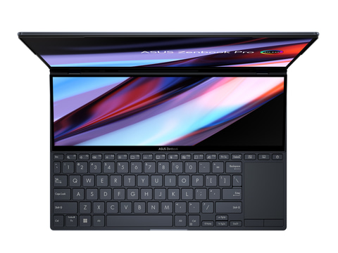 ASUS、120Hz有機ELとサブ液晶搭載の2画面14.5型ノート。ダイヤル付きの