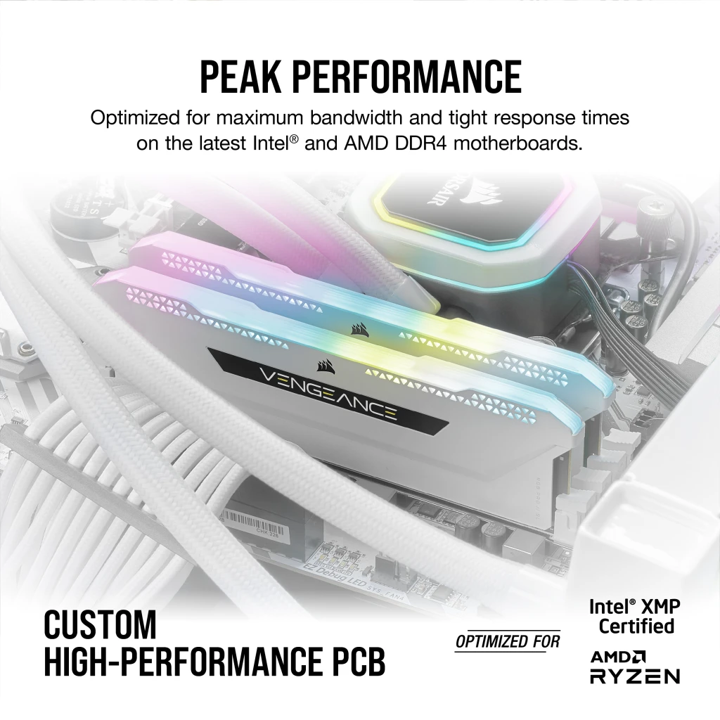 VENGEANCE RGB PRO SL 32GB (2x16GB) DDR4 DRAM 3200MHz C16 Memory