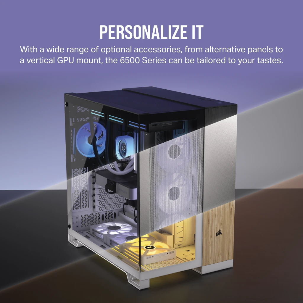 iCUE LINK 6500X RGB ミッドタワー ATX デュアルチャンバー PC ケース
