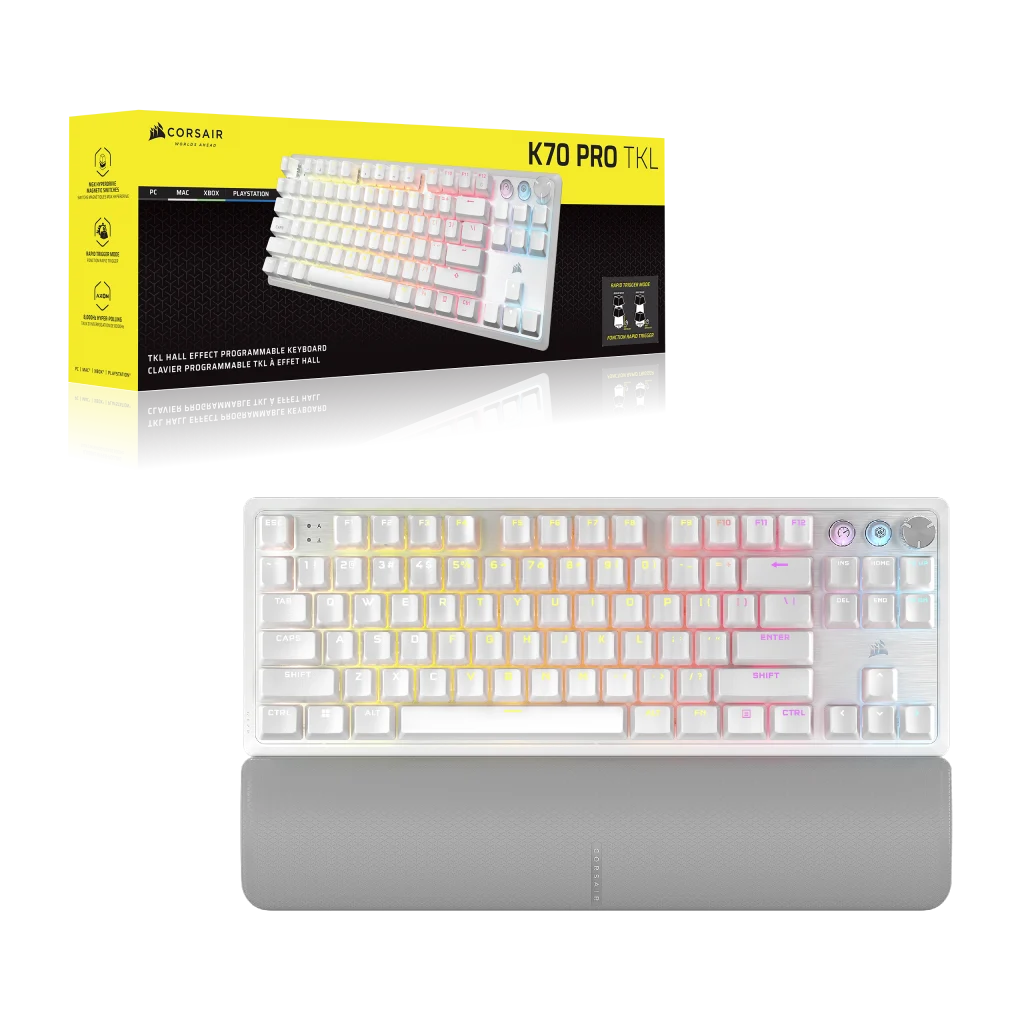 K70 PRO TKL High-Performance Hall Effect Programmable Gaming