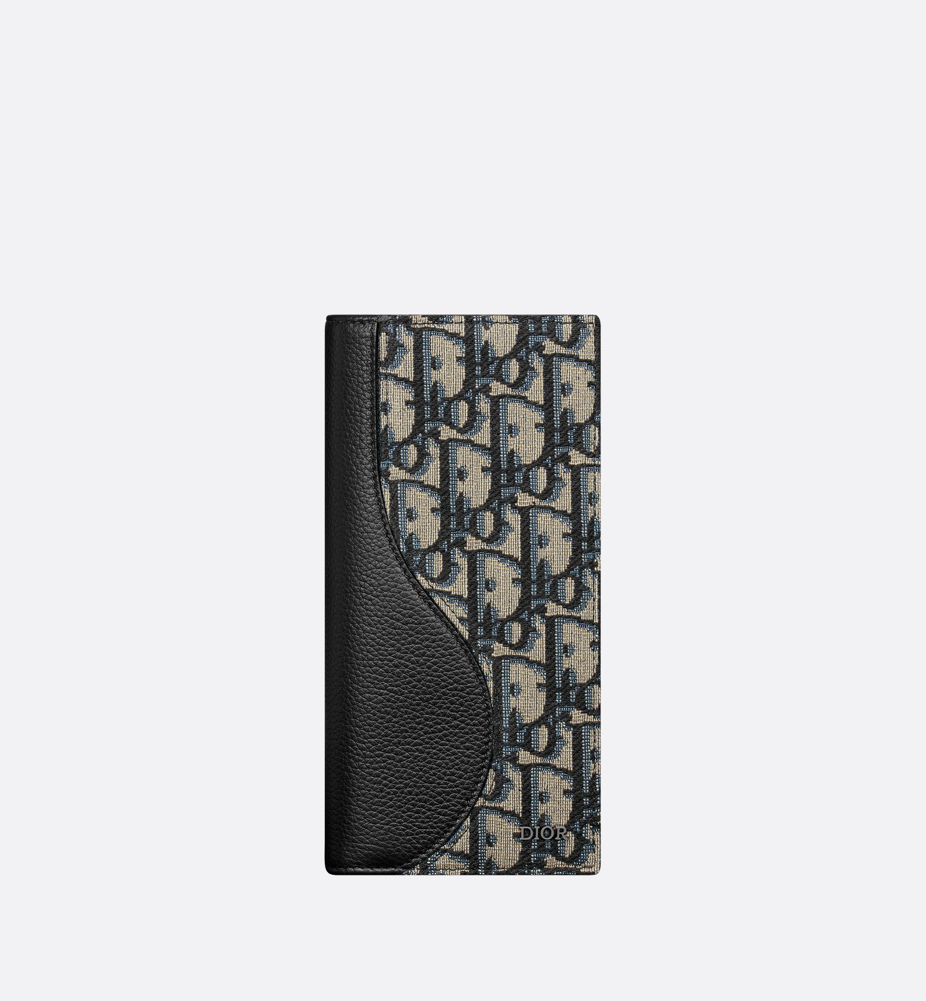 DIOR | Saddle バーティカル ロングウォレット グレインドカーフスキン
