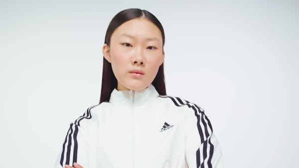 adidas Teamgeist Adicolor Cropped Track Top - White | Free