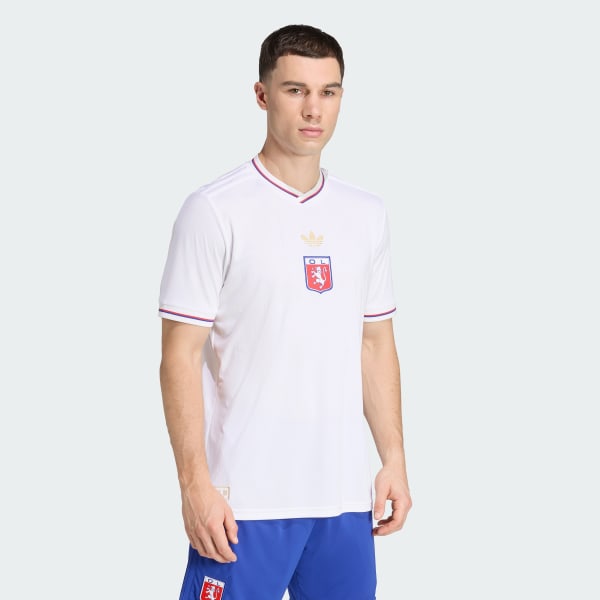 adidas Olympique Lyonnais Anniversary Jersey - White | Free
