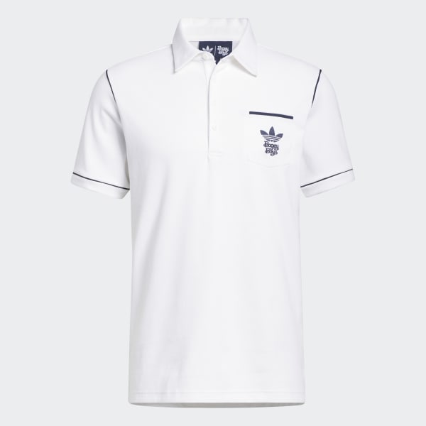 👕adidas x Bogey Boys Polo Shirt - White | Free Shipping with