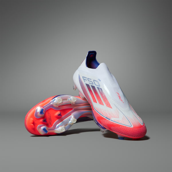 adidas F50+ Elite Firm Ground Soccer Cleats - White | Free