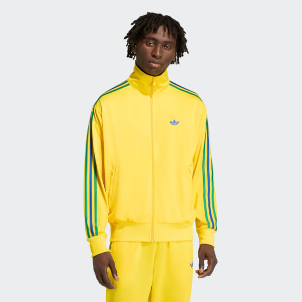 adidas Firebird Track Top - Yellow | Free Shipping with adiClub
