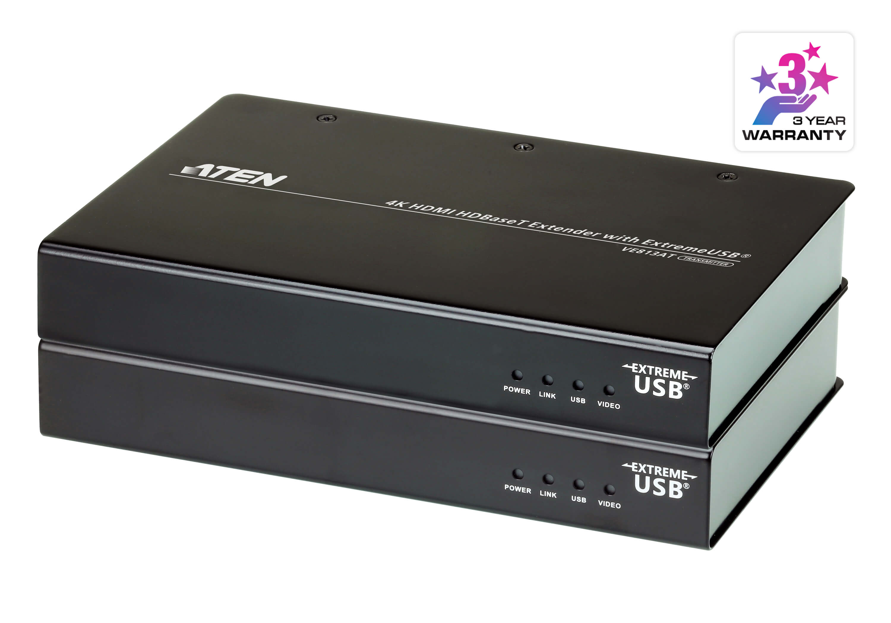 HDMIツイストペアケーブルエクステンダー(4K USB対応） - VE813A, ATEN