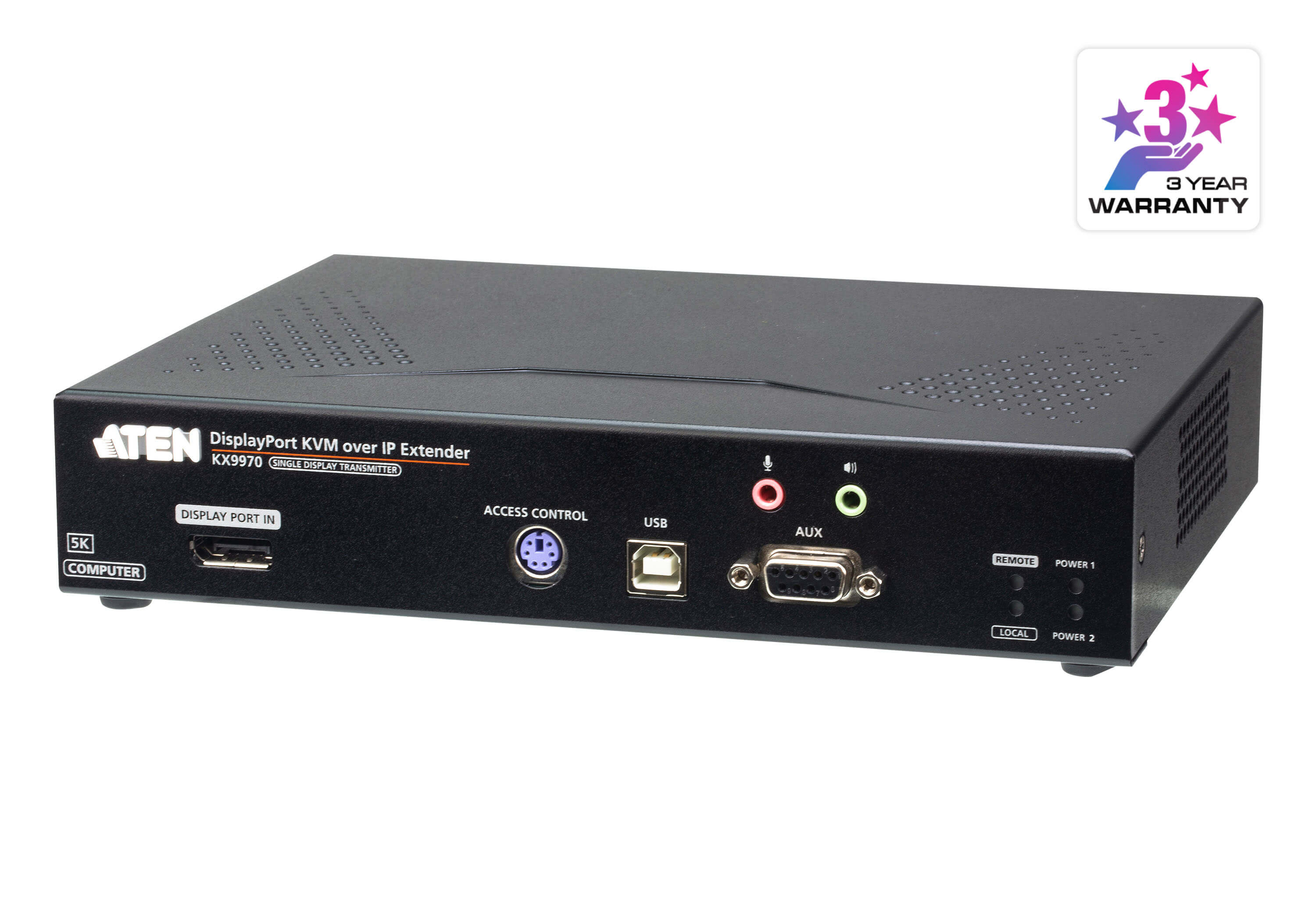 DisplayPort IP-KVMトランスミッター（5K解像度＆10GbEネットワーク