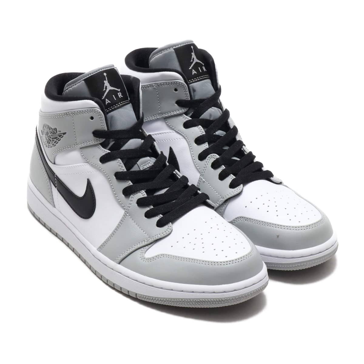 JORDAN BRAND AIR JORDAN 1 MID LT SMOKE GREY/BLACK-WHITE
