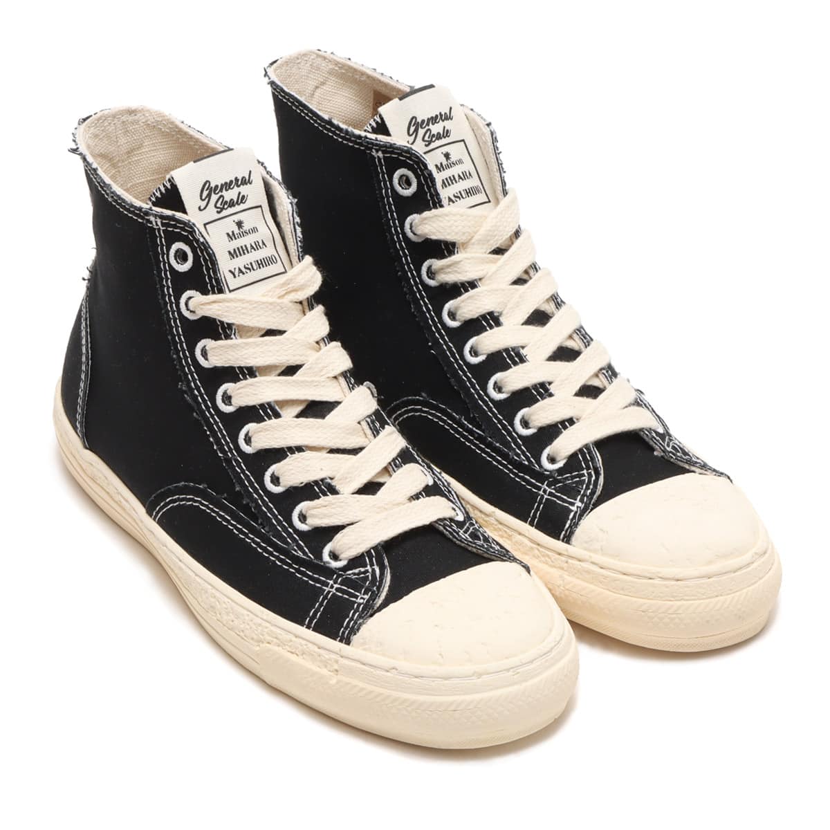 Maison MIHARA YASUHIRO PLANTS MATERIAL HI TOP SNEAKER ブラック