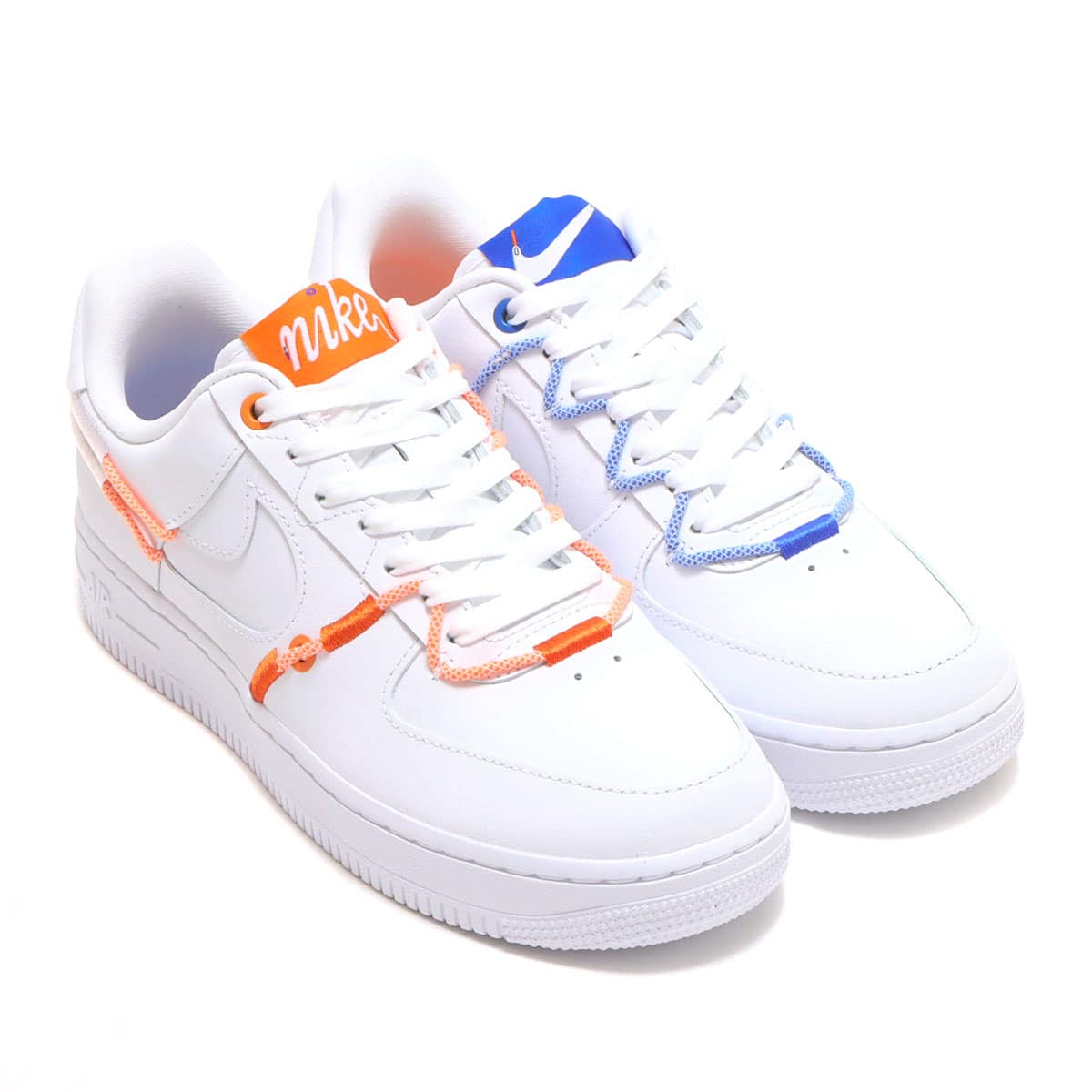 NIKE WMNS AIR FORCE 1 '07 LX WHITE/WHITE-WHITE-SAFETY ORANGE 22SP