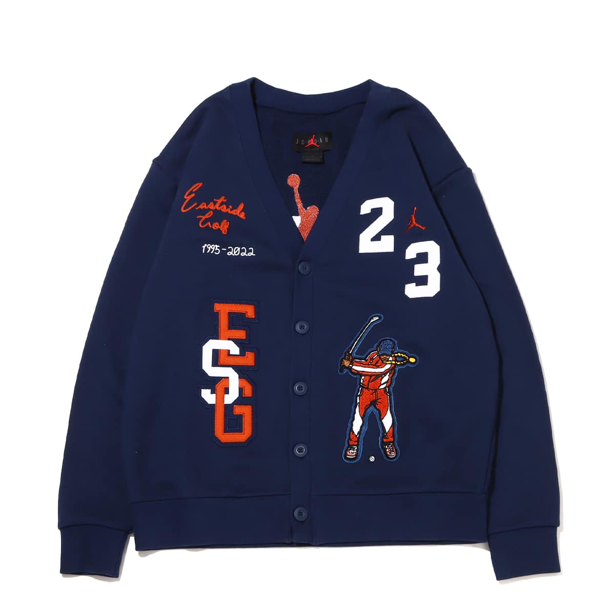 JORDAN BRAND M J EG CARDIGAN MIDNIGHT NAVY/WHITE/BURNT SUNRISE