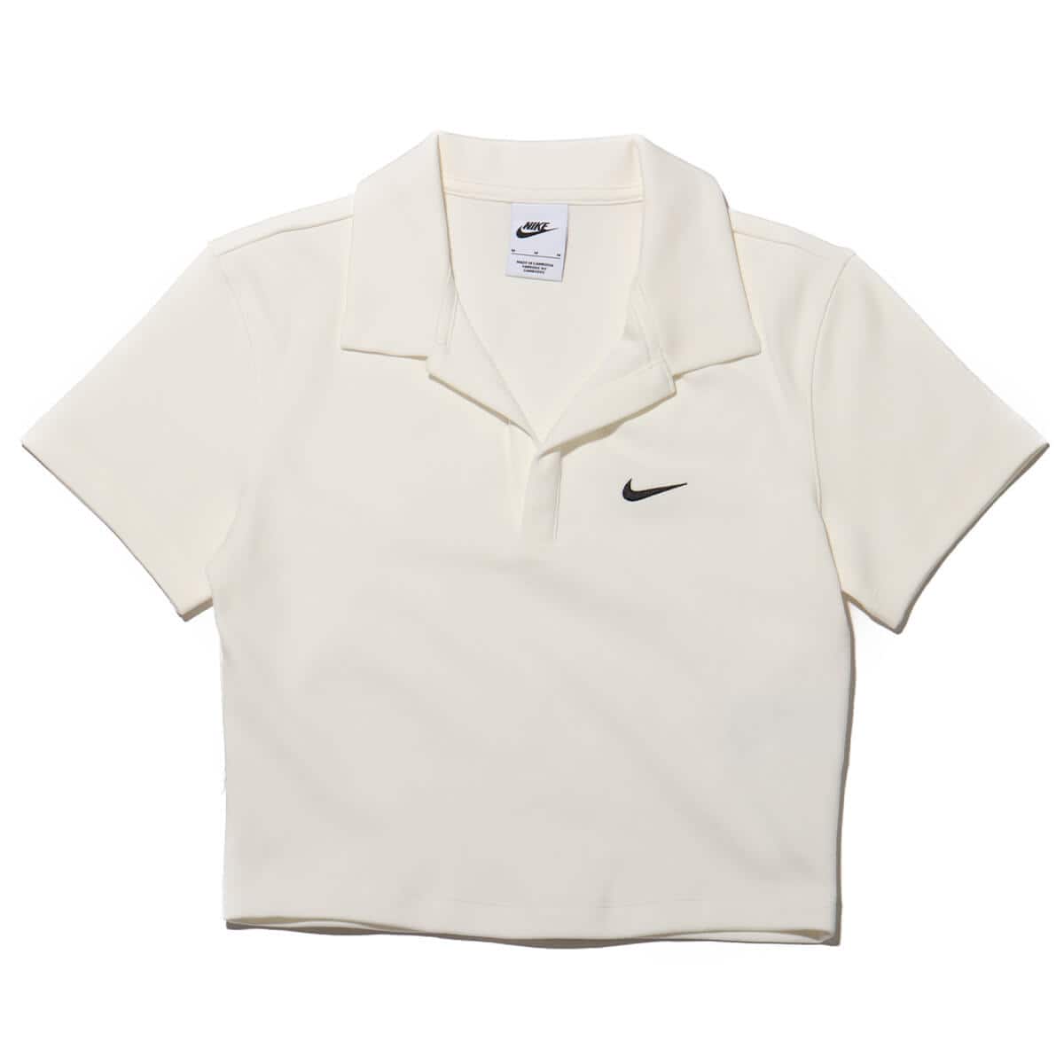 NIKE AS W NSW ESSNTL SS POLO CRP TO SAIL/BLACK（ナイキ ウィメンズ