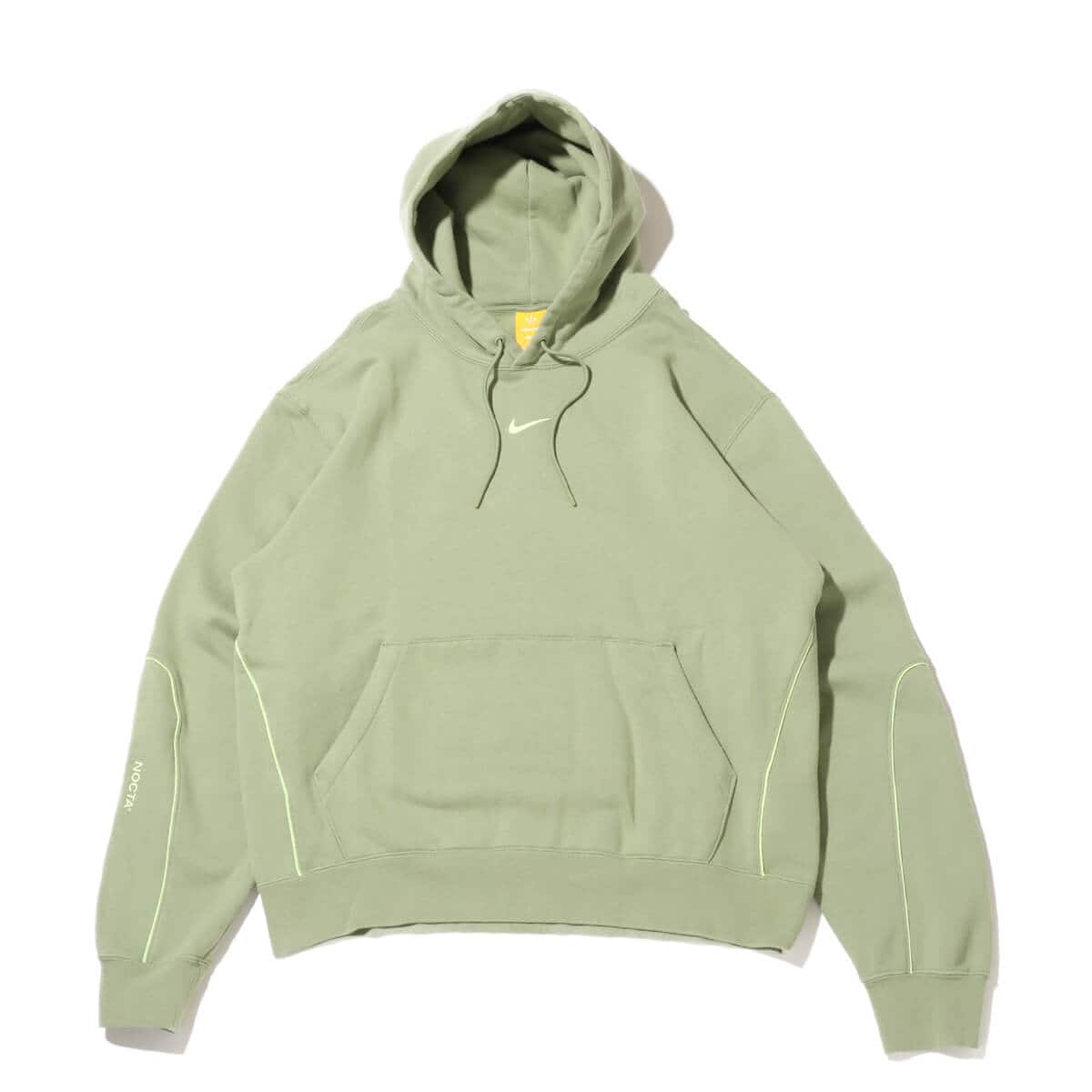 NIKE M NRG NOCTA CS HOODIE FLC OIL GREEN/LT LIQUID LIME（ナイキ