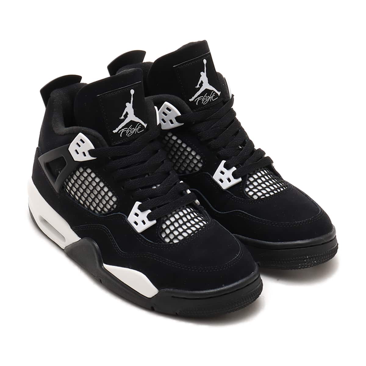 JORDAN BRAND AIR JORDAN 4 RETRO (GS)BLACK/WHITE-BLACK（ジョーダン