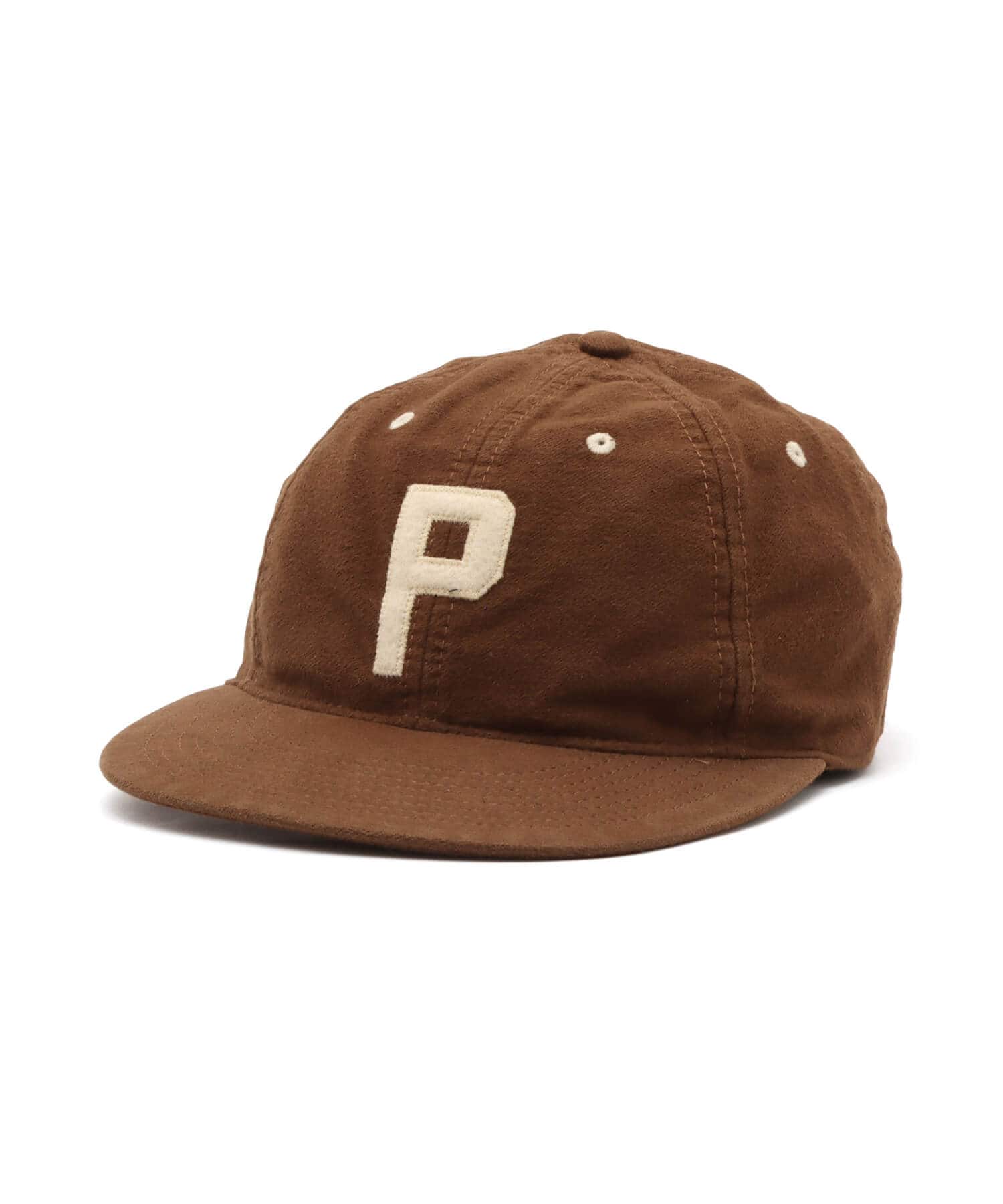 POLO RALPH LAUREN CHAMOIS ”P” AUTHENTIC BASEBALL CAP CHOCOLATE