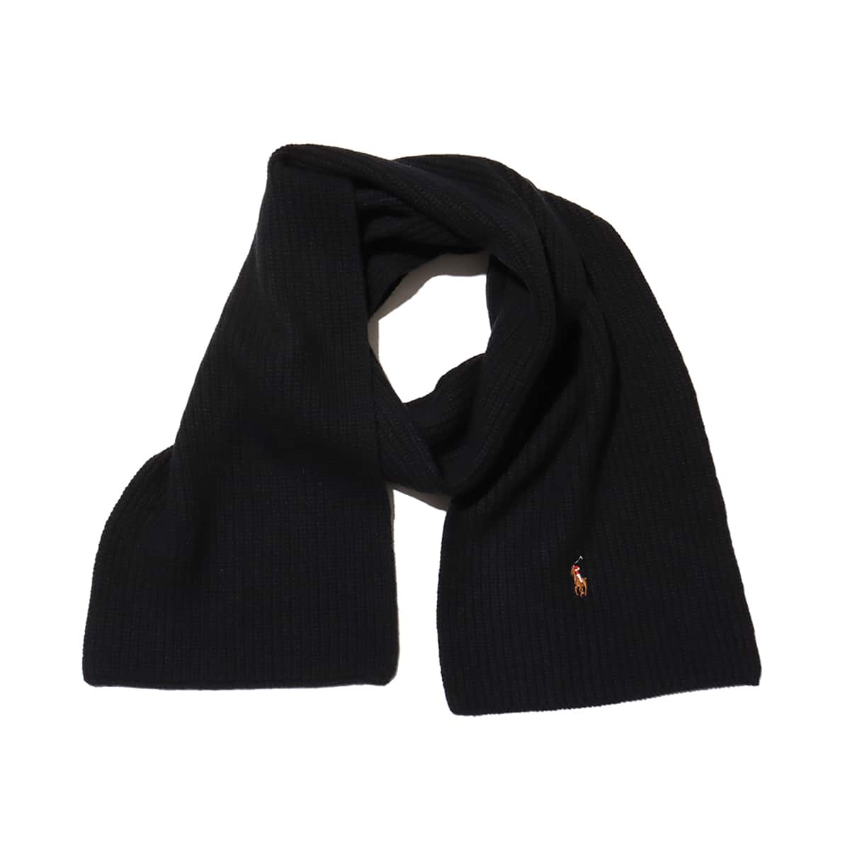 POLO RALPH LAUREN SGNTR KNT SC-SCARF POLO BLACK （ポロ ラルフ
