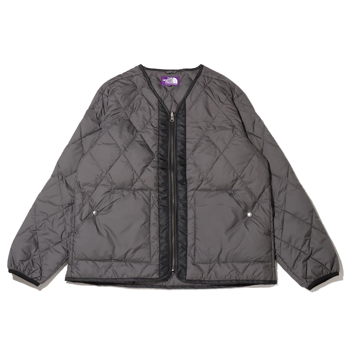 THE NORTH FACE PURPLE LABEL PLAS Field Down Cardigan Asphalt Gray