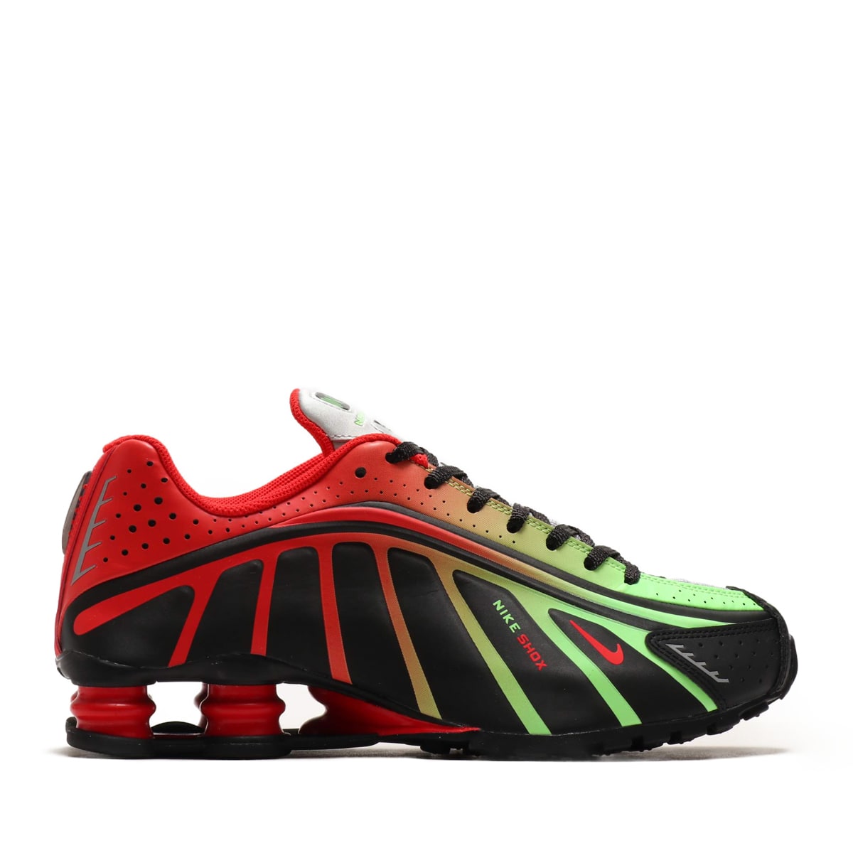 NIKE SHOX R4 / NEYMAR JR. BLACK/CHALLENGE RED-METALLIC SILVER 19SU