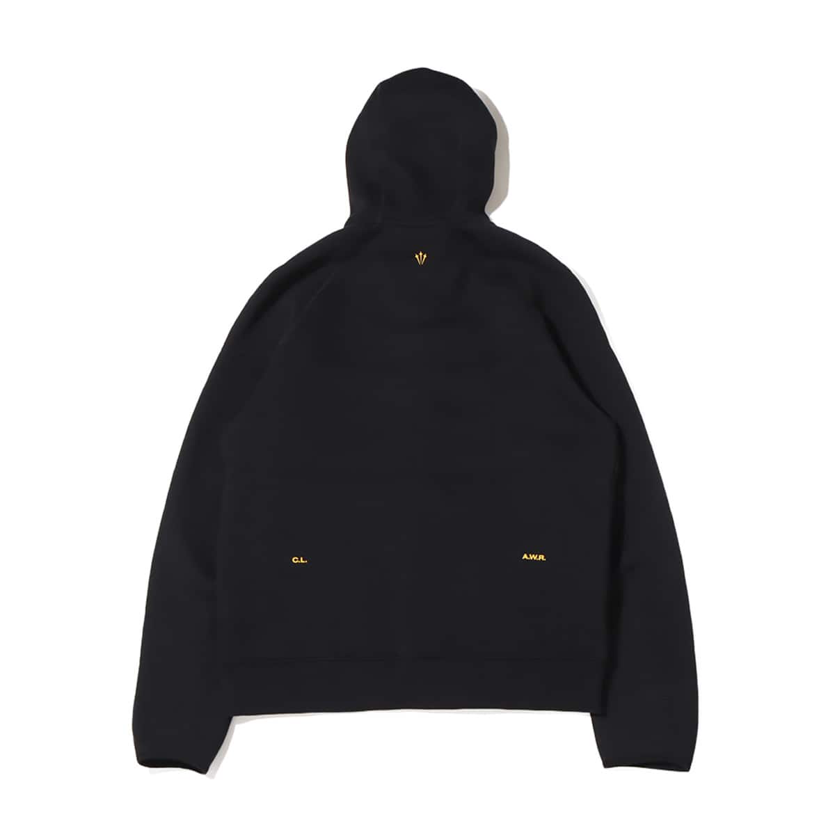 NIKE M NRG TS TCH FLC FZ HOODIE WR BLACK/UNIVERSITY GOLD 23FA-S