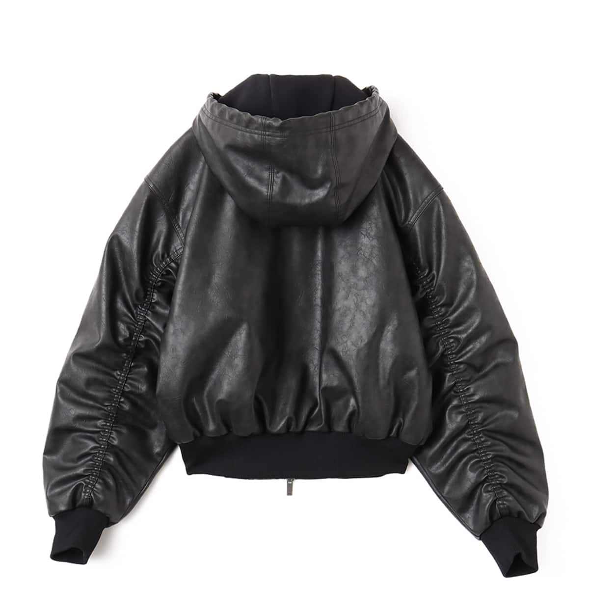 adidas FAUX LEATHER JACKET ブラック（アディダス ファウ レザー