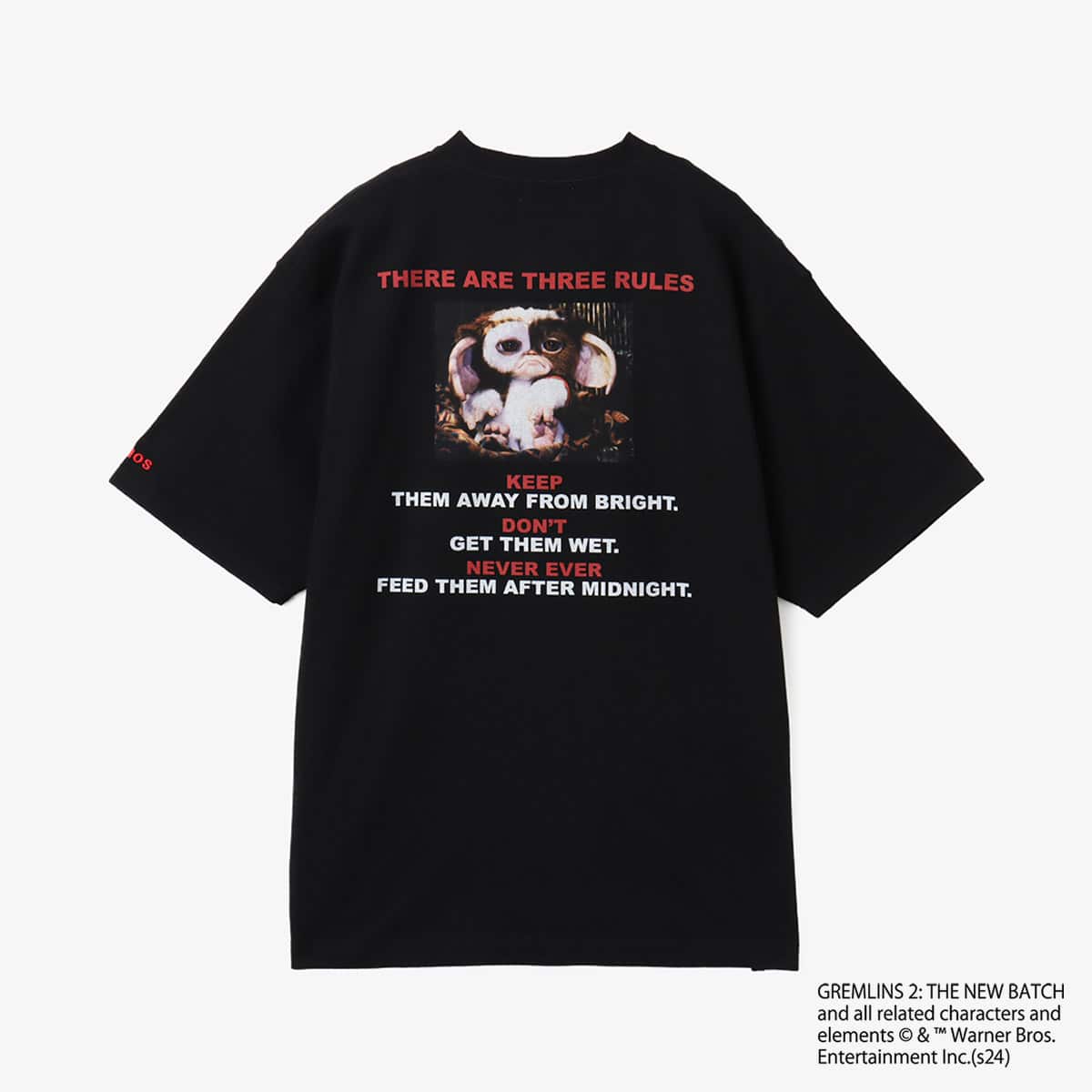atmos x GREMLINS 2 gizmo T-shirt BLACK（アトモス x グレムリン2
