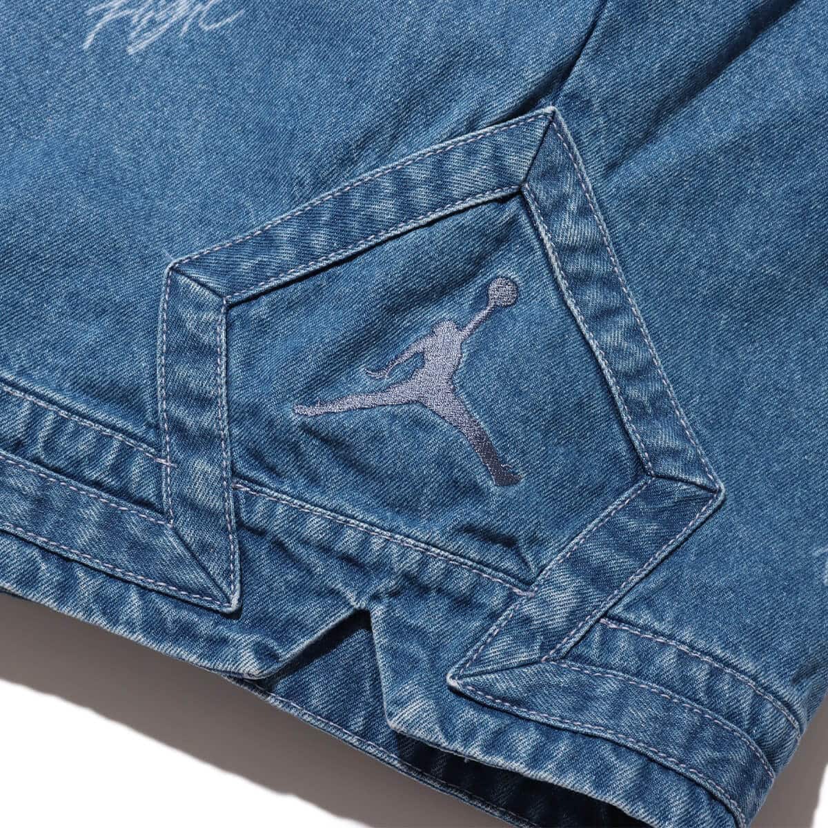 JORDAN BRAND AS M J AIR JDN DENIM AOP SHORT BLUE GREY （ジョーダン