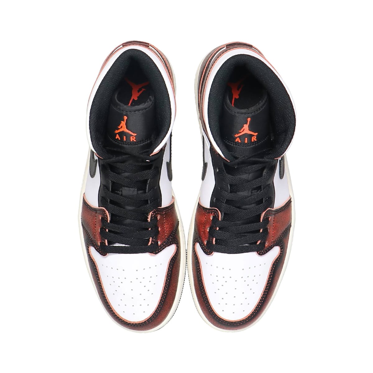 JORDAN BRAND AIR JORDAN 1 MID SE BLACK/INFRARED 23-WHITE-SAIL 22FA