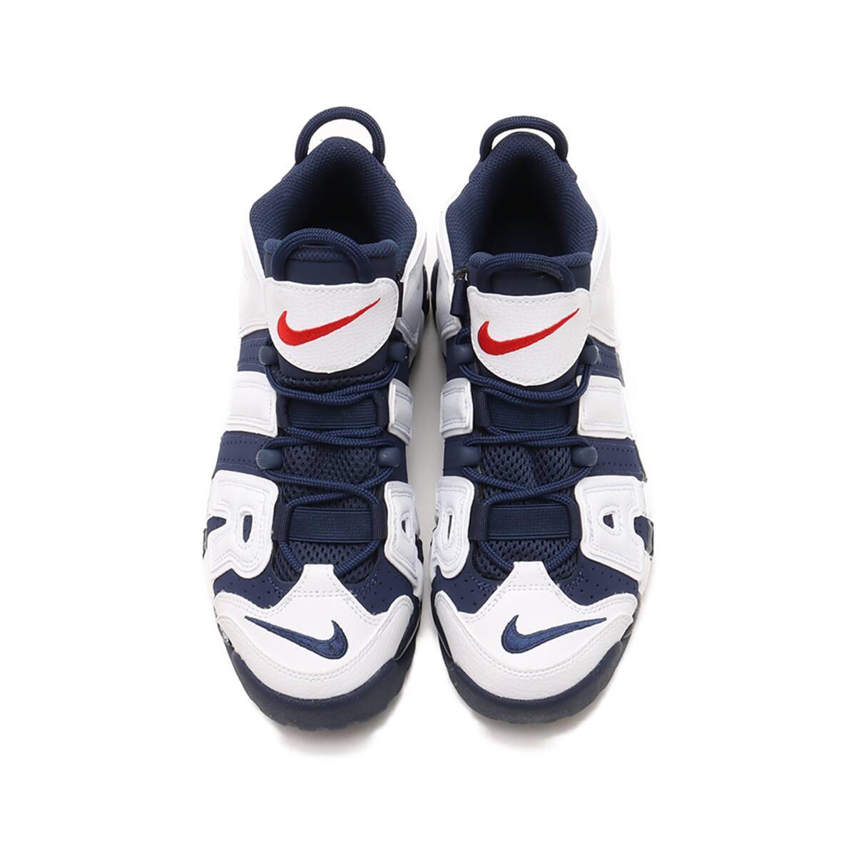 NIKE AIR MORE UPTEMPO (GS) WHITE/MIDNIGHT NAVY-METALLIC GOLD