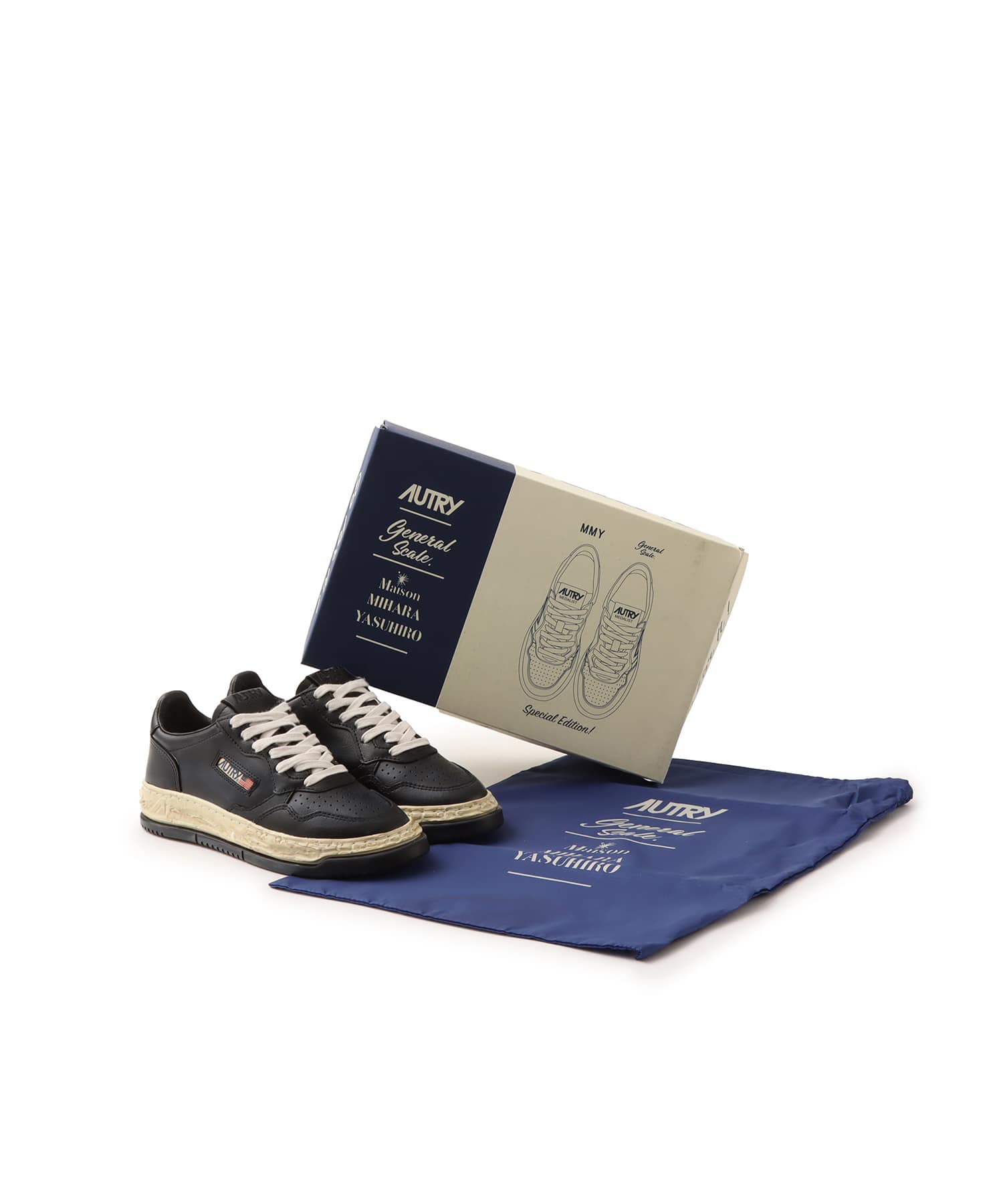AUTRY SUPVINT LOW WOM MIHARA YASUHIRO BLACK（オートリー サプビント
