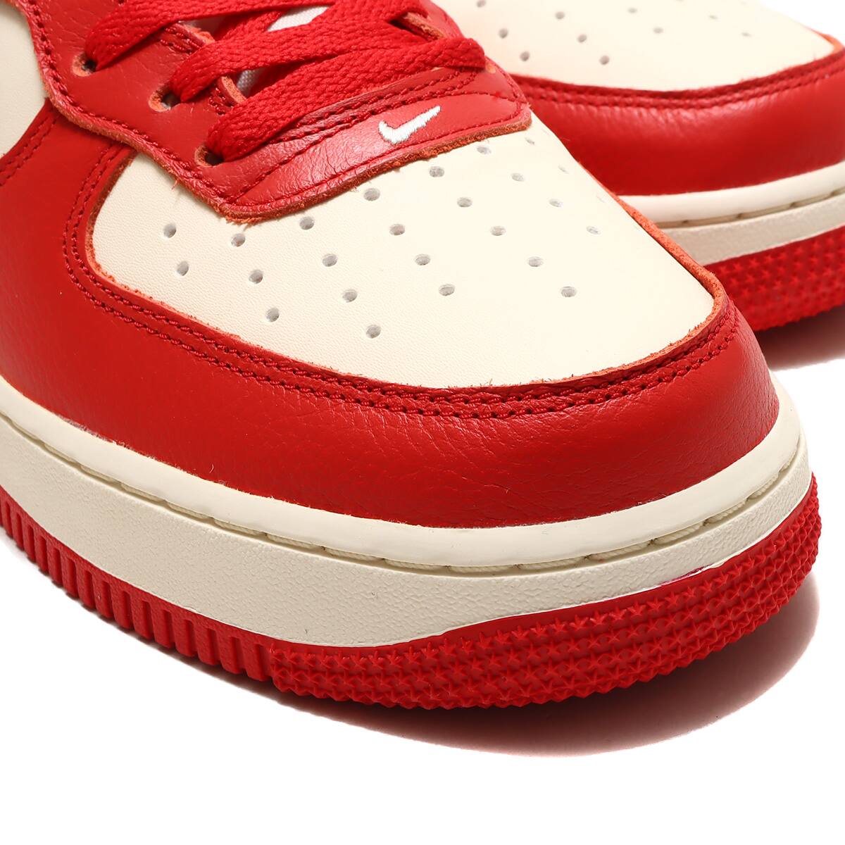 NIKE AIR FORCE 1 MID '07 LX PALE IVORY/UNIVERSITY RED-BLACK 23SP-I