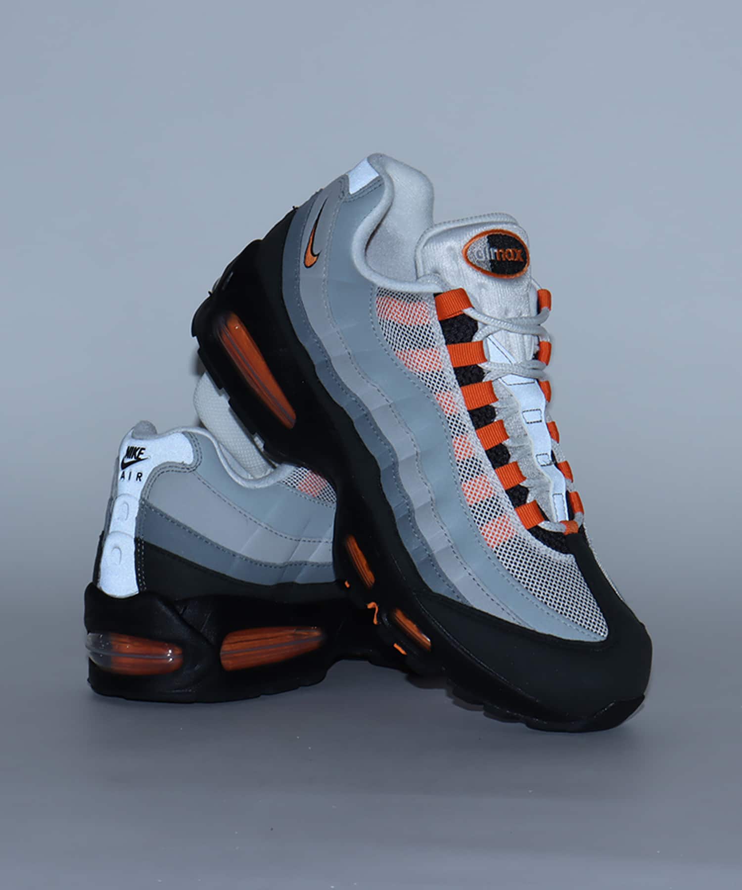NIKE AIR MAX 95 OG BLACK/BRIGHT MANDARIN-COOL GREY-WHITE（ナイキ