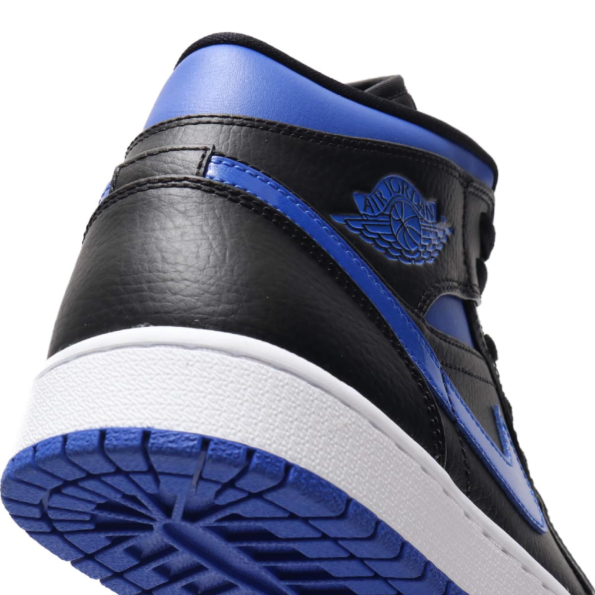 JORDAN BRAND AIR JORDAN 1 MID BLACK/HYPER ROYAL-WHITE 20SP-S