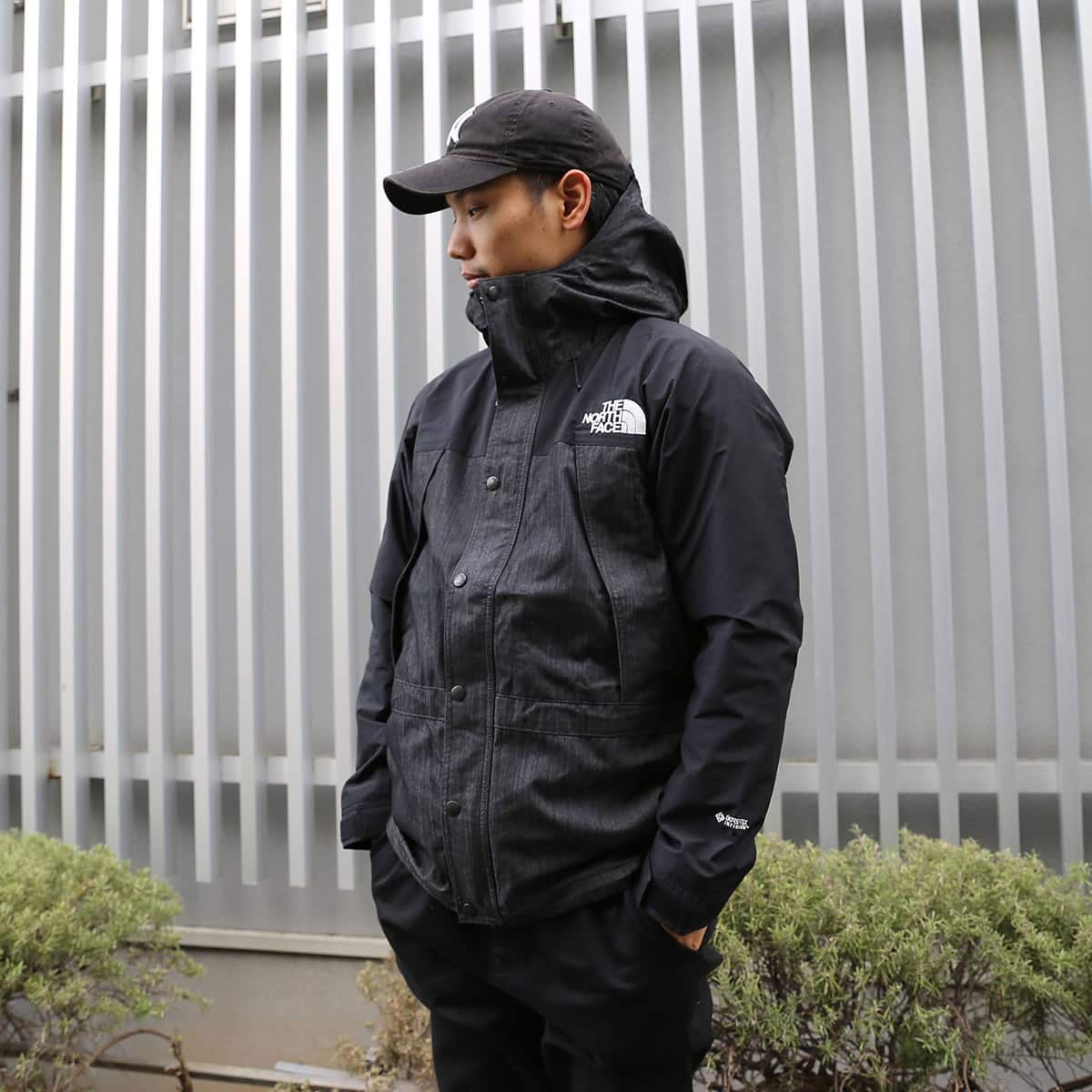 THE NORTH FACE MOUNTAIN LIGHT DENIM JACKET NYLON BLACK DENIM 21SS