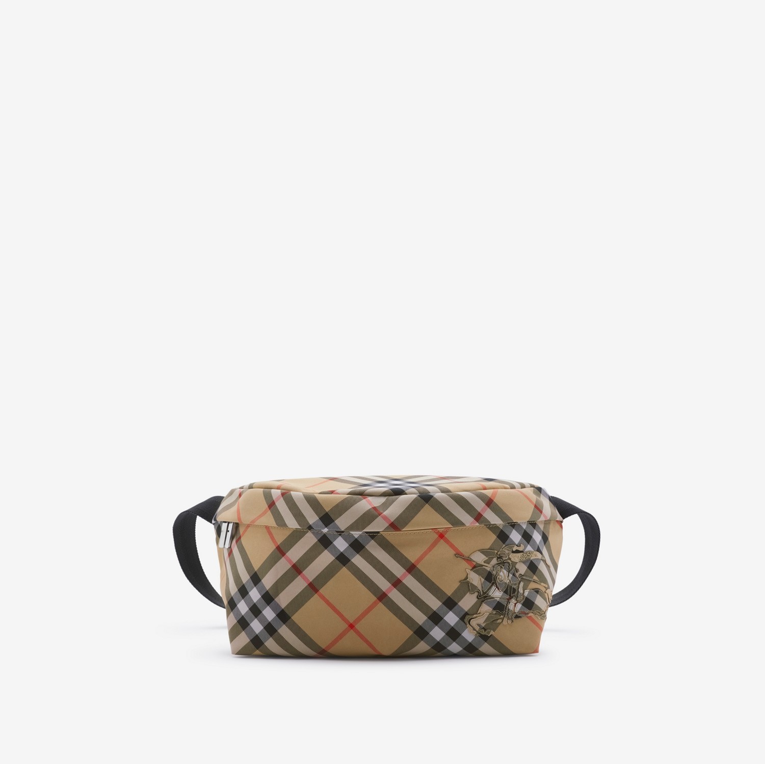 チェック ベルトバッグ (サンド) - メンズ, ナイロン | Burberry®公式