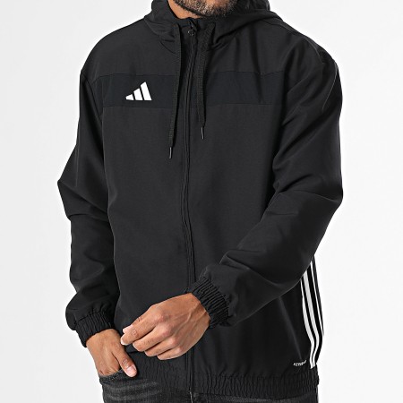 Adidas Sportswear - Tiro Essential Stripe Hooded Zip Jacket JC5435
