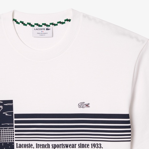 テニスプレイヤーグラフィックフランスメイドTシャツ TH9426