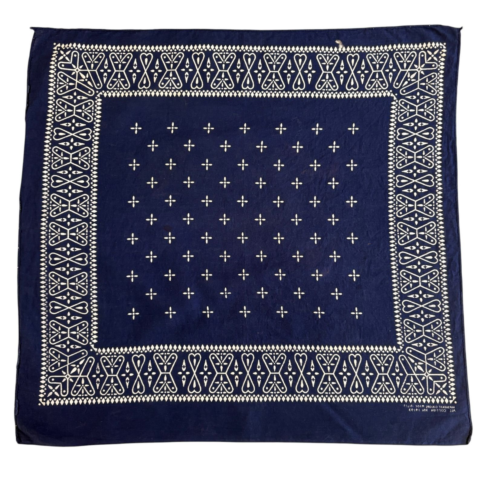 vintageバンダナ 70s USA製 RN14193 クロス B-112 - メルカリ