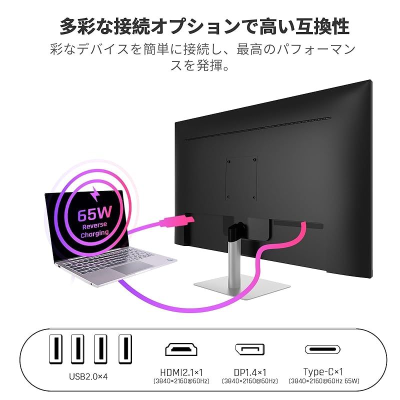 KTC A32Q8 スマートモニター 32インチ 4K UHD 3840 * 2160P | Google