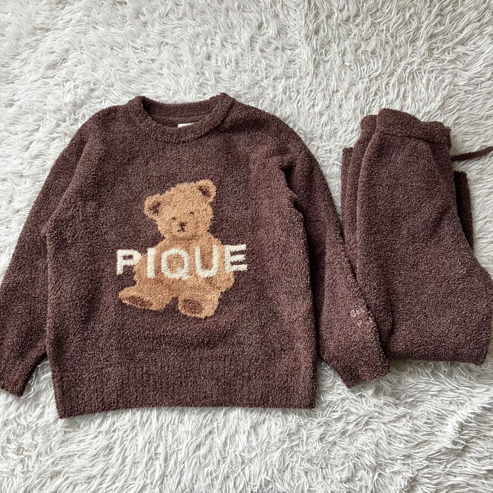 状態良 gelato pique ジェラートピケ ジェラピケ パジャマ クマ