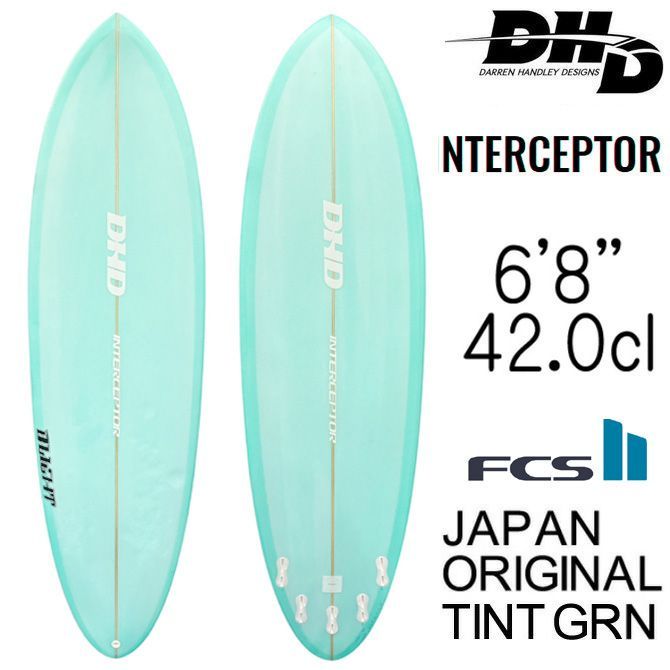 中古】DHD サーフボード インターセプター ミッドレングス モデル 6'8