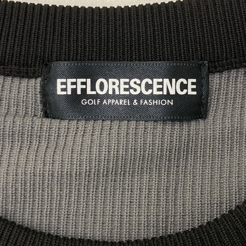 サイズ：M EFFLORESCENCE エフロレッセンス 長袖ニットセーター ロゴ柄