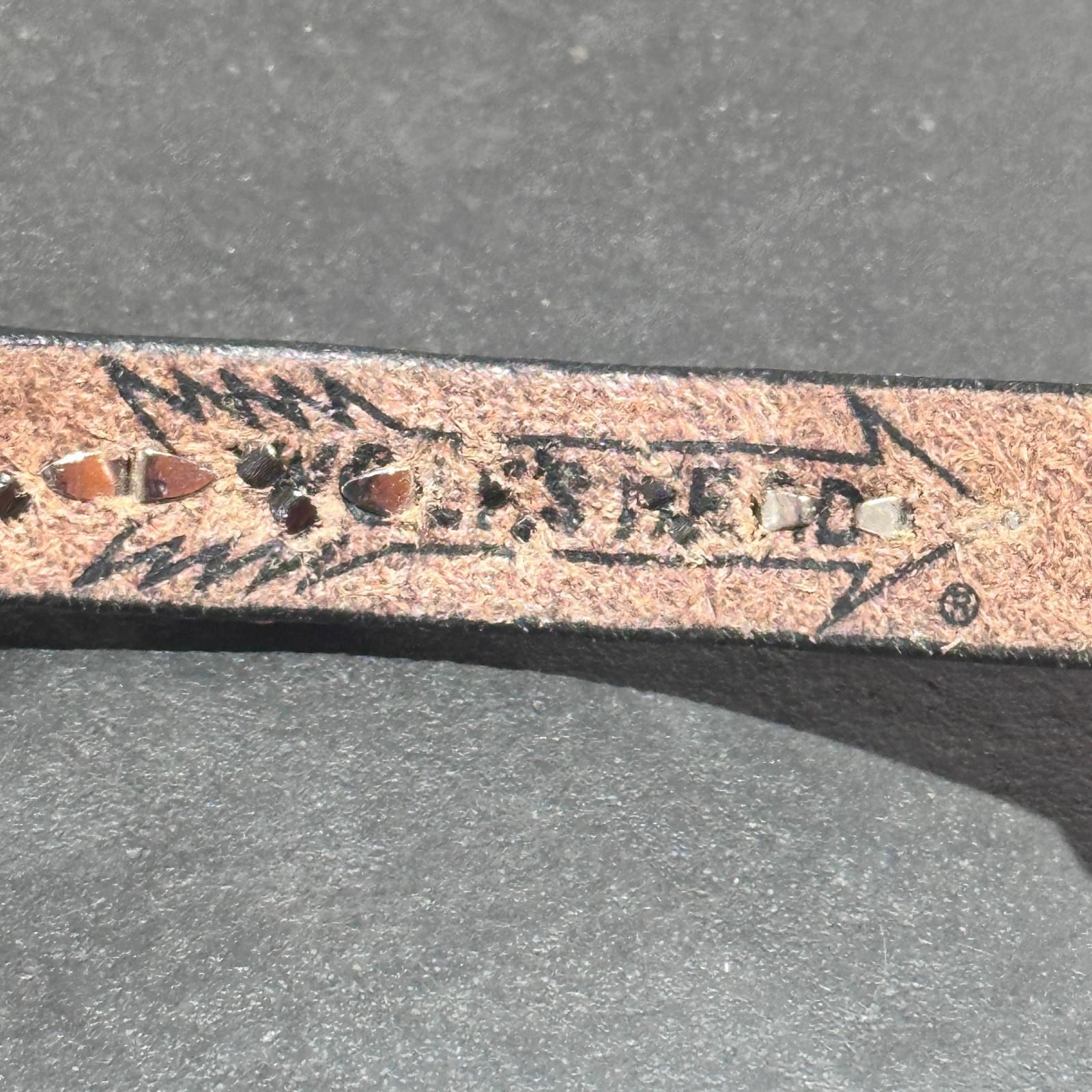 WOLF'S HEAD × COMME des GARCONS レザースタッズブレスレット 革