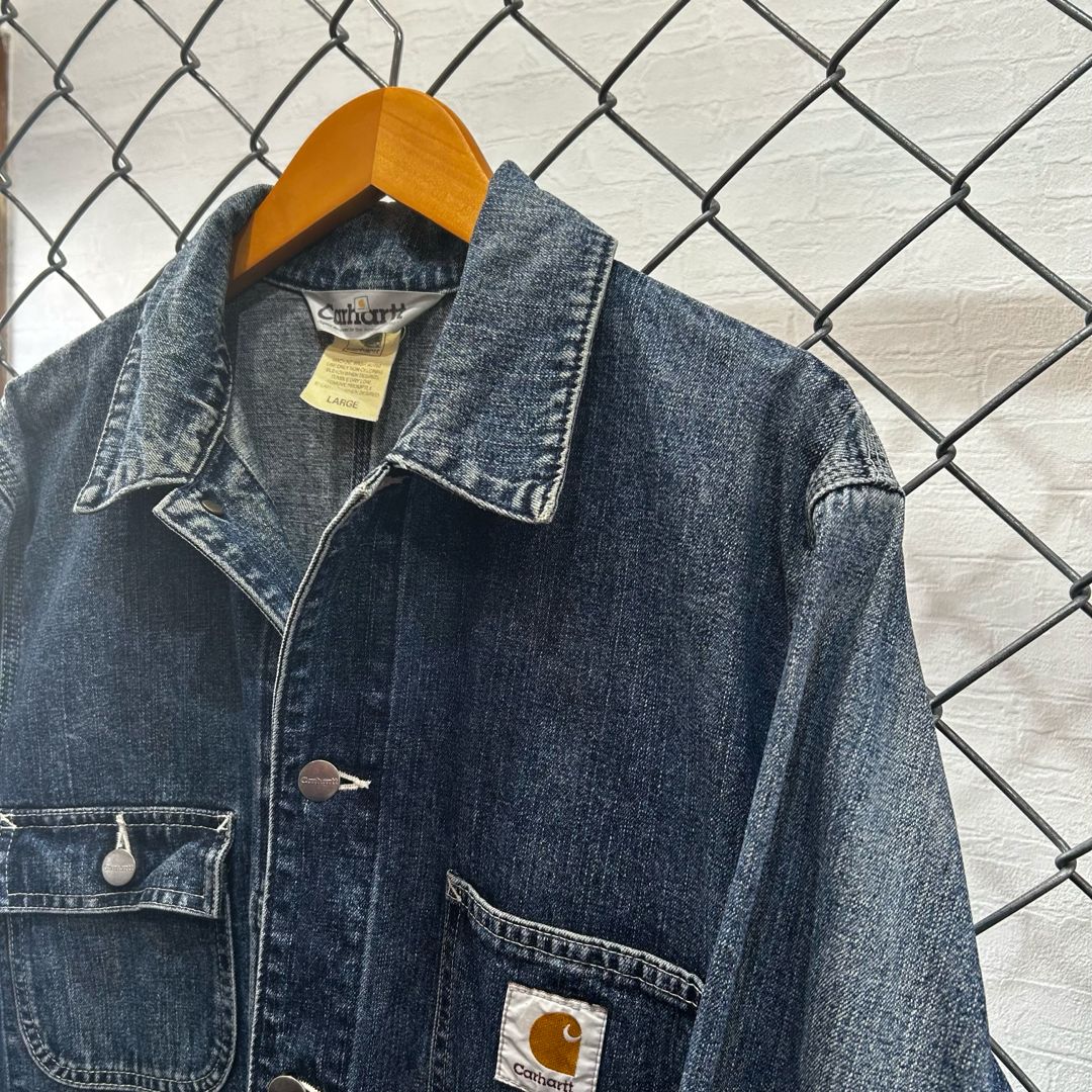 90s Carhartt カーハート デニムカバーオール チェアコート EDWIN期
