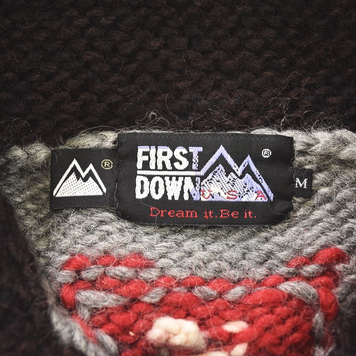 90s ヴィンテージ ファーストダウン FIRSTDOWN PURE NEW WOOL ジップ