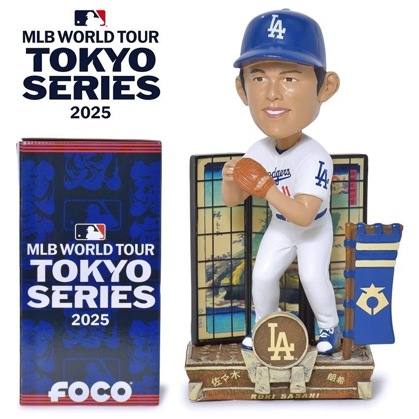 Dodgers 佐々木朗希 8/4日 バブルヘッドフィギュア 8/4球場限定配布