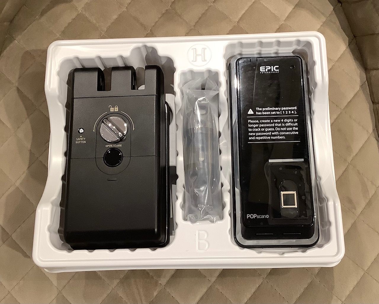 EPIC 電子錠 POPscan HOOK 3(ポップスキャン フック 3)引き戸用 開錠