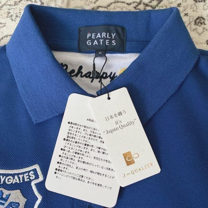 新品 PEARLY GATES ポロシャツ 刺繍 ニコちゃん 定価¥19800 - メルカリ